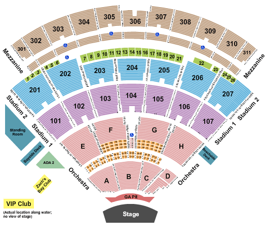 Jones Beach Theater Jones Beach Seating Chart