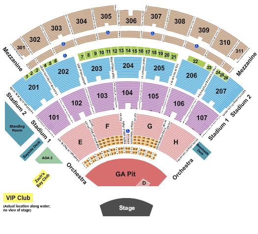 Jones Beach Theater Jones Beach Seating Chart